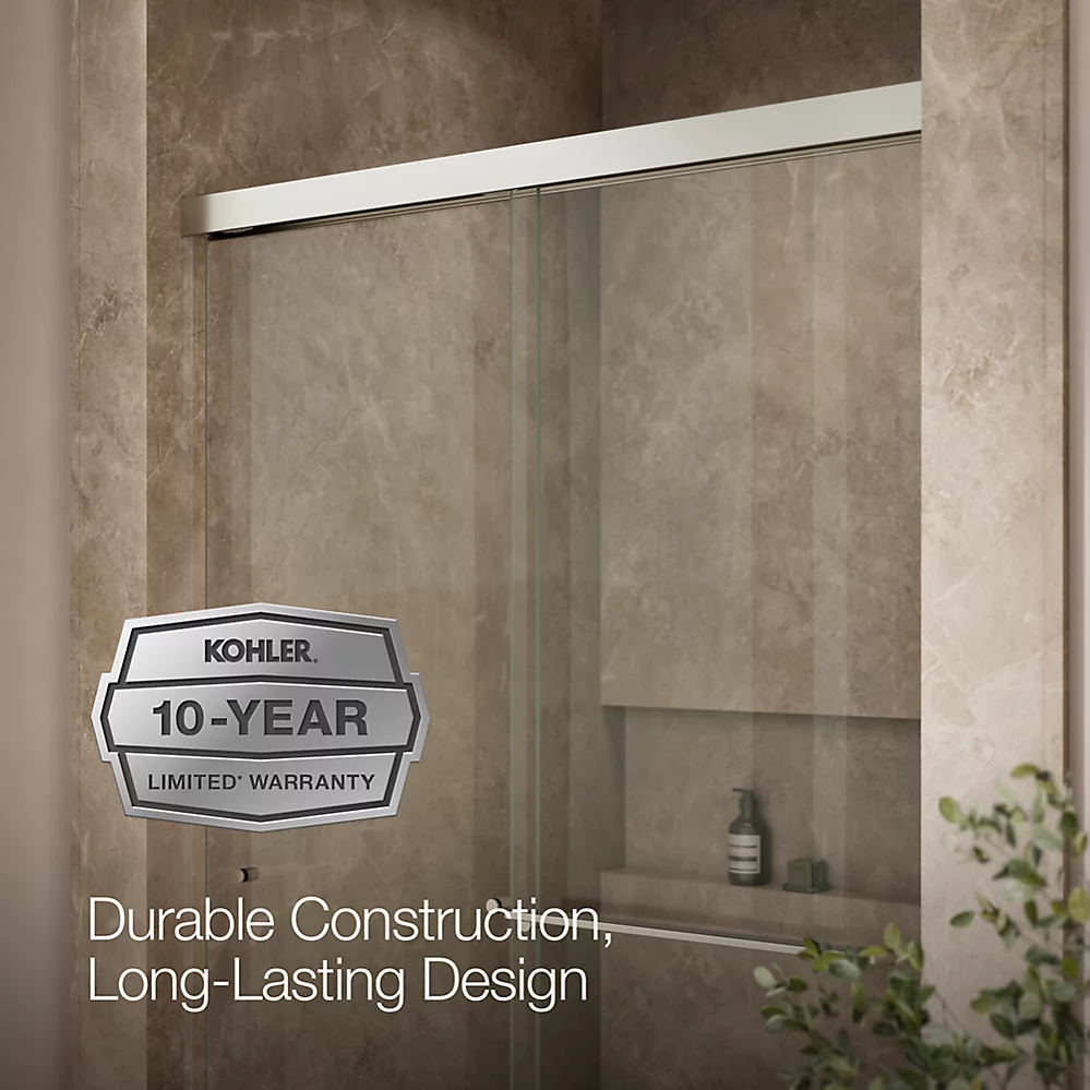 Kohler 707106-L-BNK Revel 5/16 Shower Door, 76 X 47-5/8
