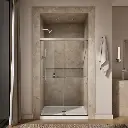Kohler 707106-L-BNK Revel 5/16 Shower Door, 76 X 47-5/8