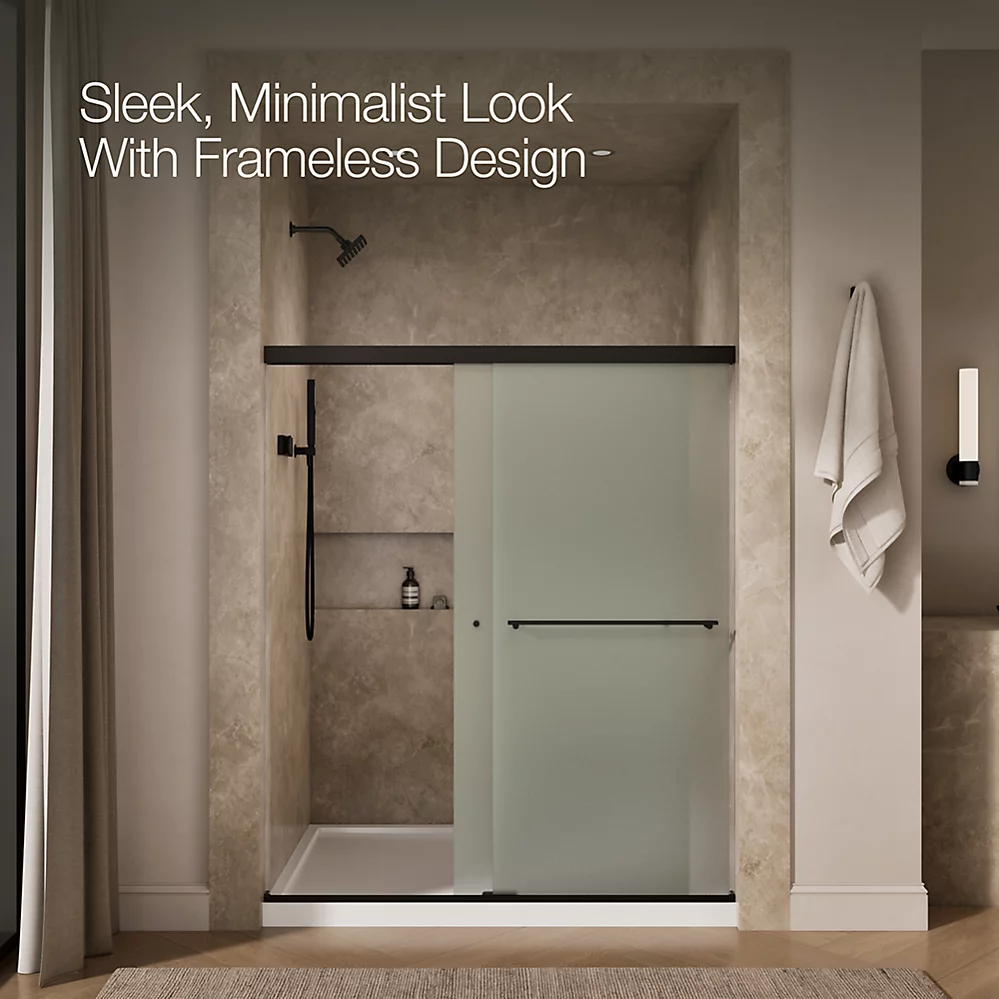 Kohler 707200-D3-ABZ Revel 1/4 Shower Door, 70 X 59-5/8