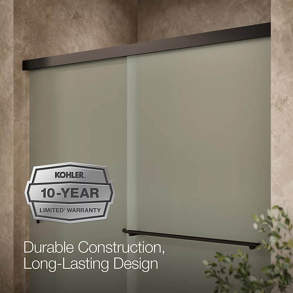 Kohler 707200-D3-ABZ Revel 1/4 Shower Door, 70 X 59-5/8