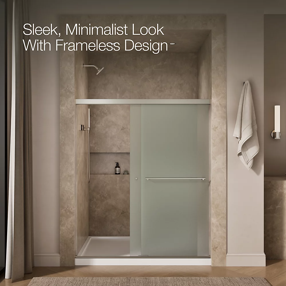 Kohler 707200-D3-BNK Revel 1/4 Shower Door, 70 X 59-5/8