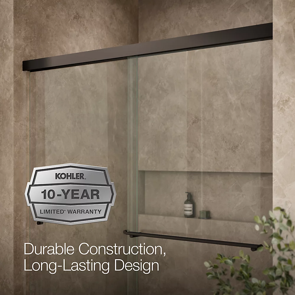 Kohler 707200-L-ABZ Revel 1/4 Shower Door, 70 X 59-5/8