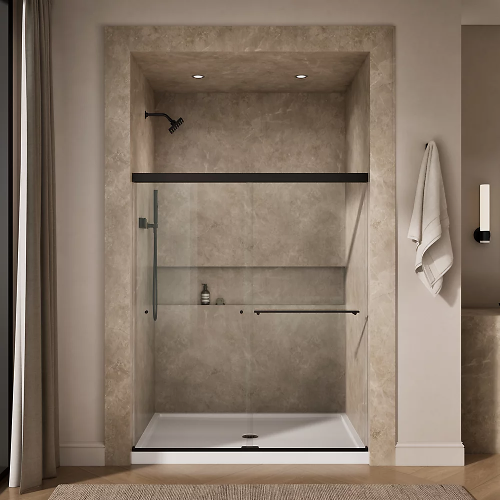 Kohler 707200-L-ABZ Revel 1/4 Shower Door, 70 X 59-5/8