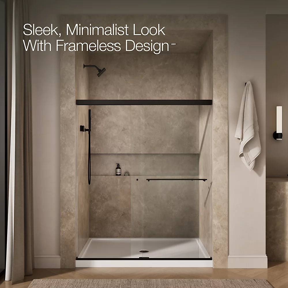Kohler 707201-L-ABZ Revel 5/16 Shower Door, 70 X 59-5/8