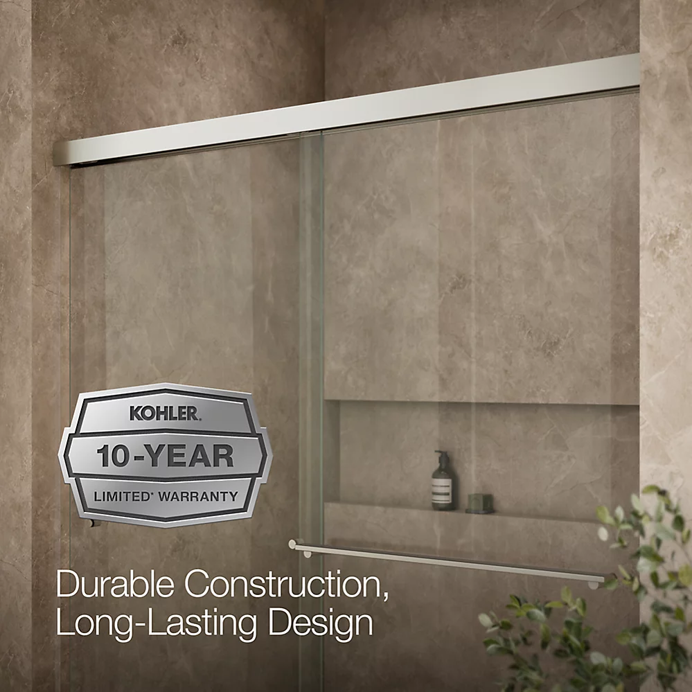 Kohler 707201-L-BNK Revel 5/16 Shower Door, 70 X 59-5/8
