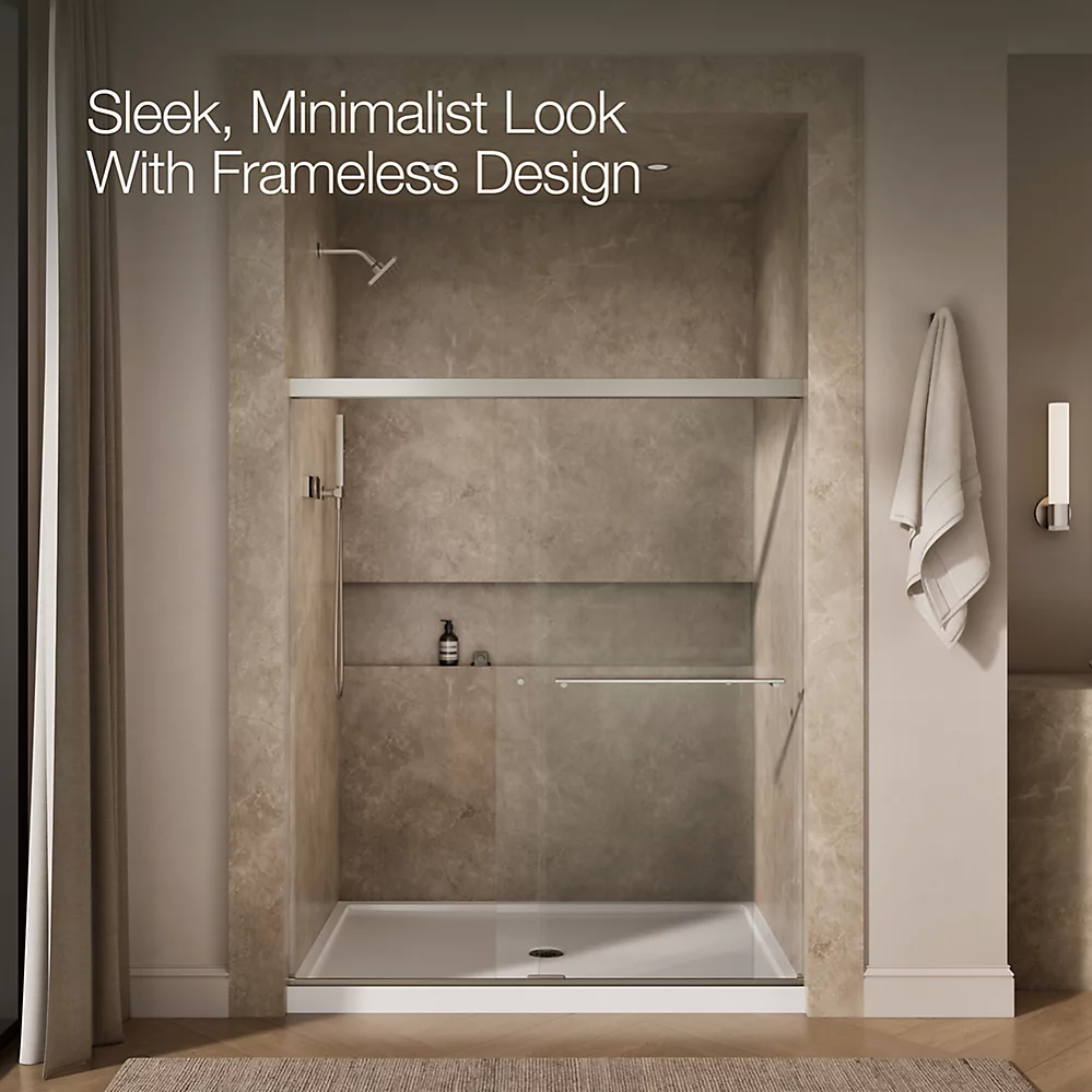 Kohler 707201-L-BNK Revel 5/16 Shower Door, 70 X 59-5/8