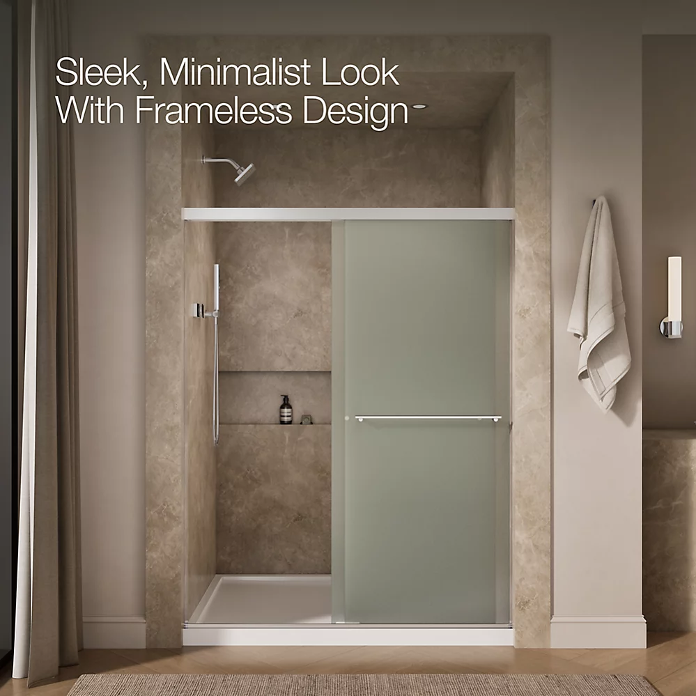Kohler 707206-D3-SHP Revel 5/16 Shower Door, 76 X 59-5/8