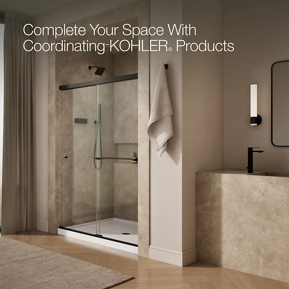 Kohler 707206-L-ABZ Revel 5/16 Shower Door, 76 X 59-5/8
