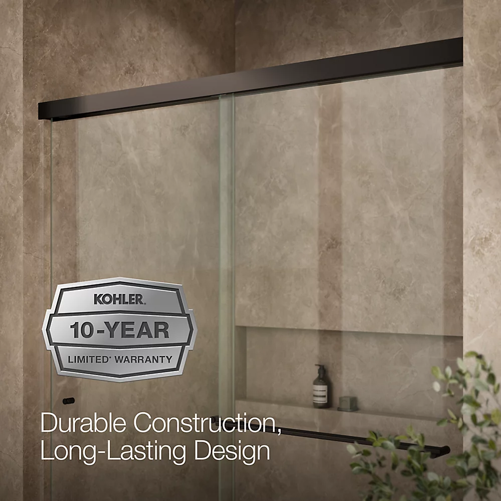 Kohler 707206-L-ABZ Revel 5/16 Shower Door, 76 X 59-5/8