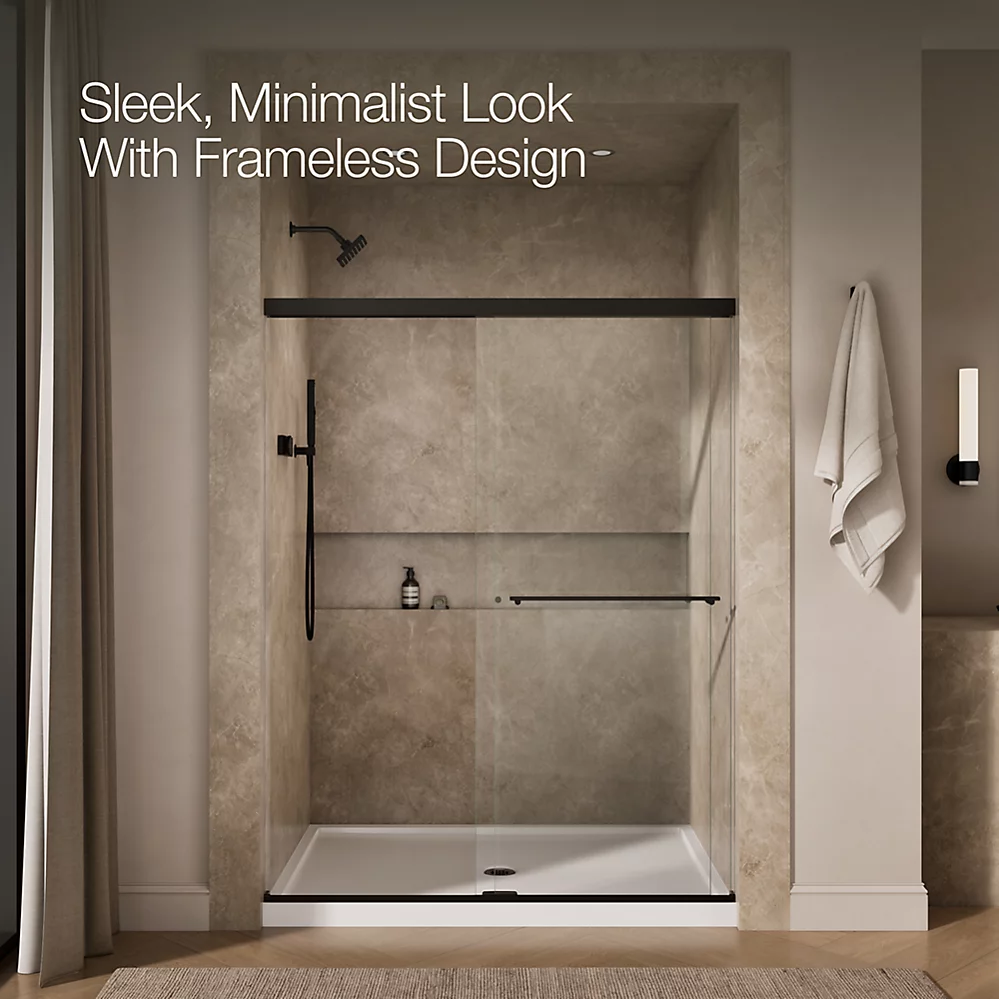 Kohler 707206-L-ABZ Revel 5/16 Shower Door, 76 X 59-5/8