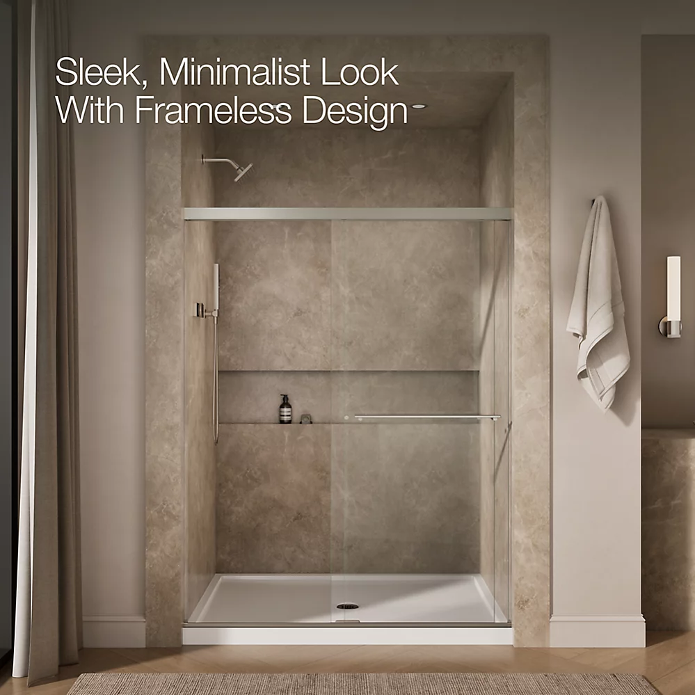 Kohler 707206-L-BNK Revel 5/16 Shower Door, 76 X 59-5/8