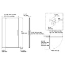 Kohler 707516-L-BNK Revel 5/16 Pivot Door, 74 X 36