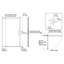 Kohler 707531-L-ABZ Revel 5/16 Pivot Door, 70 X 40