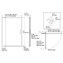 Kohler 707541-D3-BNK Revel 5/16 Pivot Door, 70 X 44