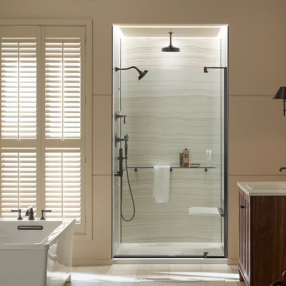 Kohler 707546-L-BNK Revel 5/16 Pivot Door, 74 X 44