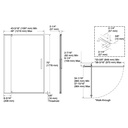 Kohler 707551-D3-BNK Revel 5/16 Pivot Door, 70 X 48