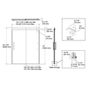 Kohler 707600-8L-BNK Pleat 5/16 Shower Door 79 1/16X59 5/8