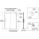 Kohler 707601-8D3-BNK Pleat 5/16 Shower Door 79 1/16X47 5/8