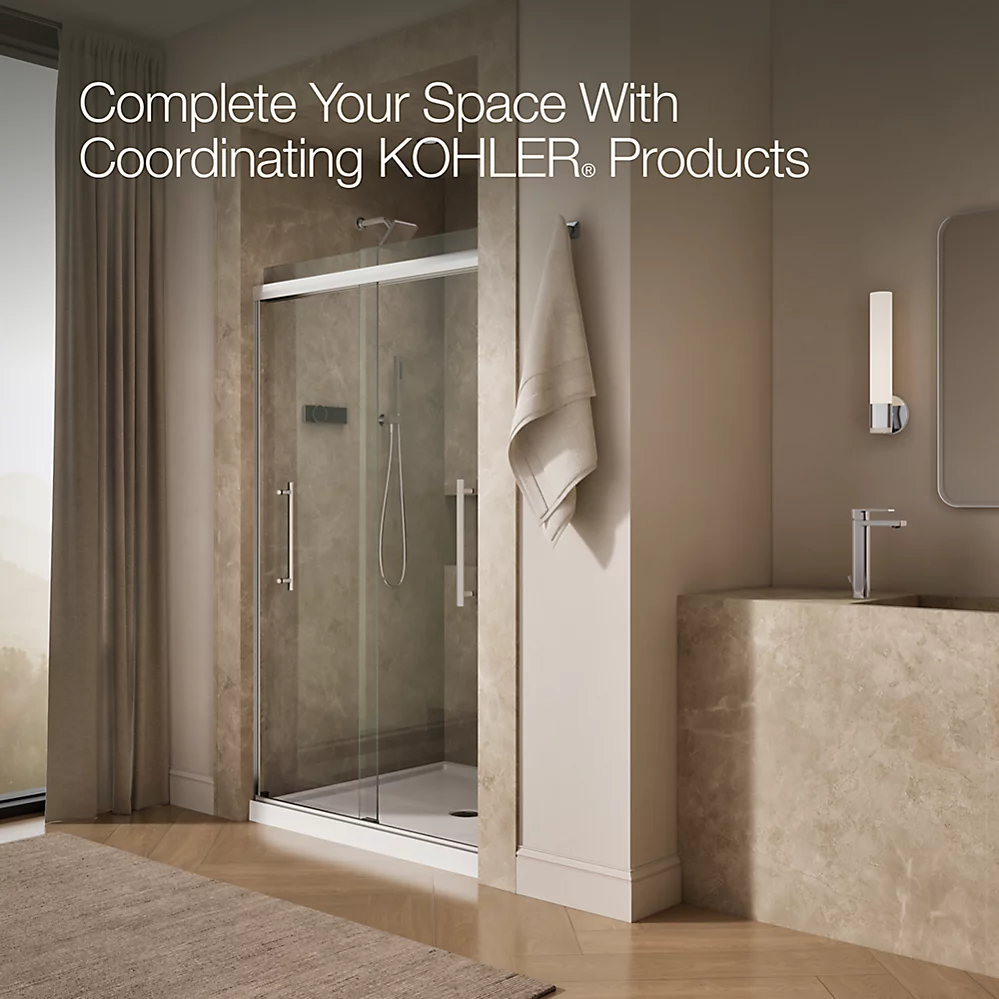 Kohler 707601-8L-SHP Pleat 5/16 Shower Door 79 1/16X47 5/8