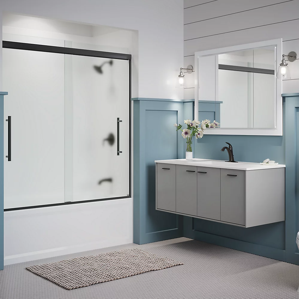 Kohler 707602-8D3-BL Pleat 5/16 Bath Door 64 1/16X59 5/8