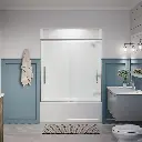 Kohler 707602-8D3-SHP Pleat 5/16 Bath Door 64 1/16X59 5/8