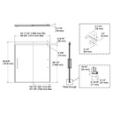 Kohler 707602-8L-BNK Pleat 5/16 Bath Door 64 1/16X59 5/8