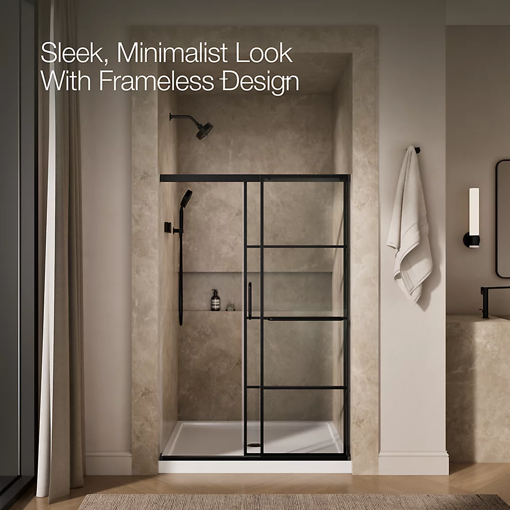 Kohler 707606-6G79-BL Elate 1/4 Shower Door 70 1/2 X 47 5/8