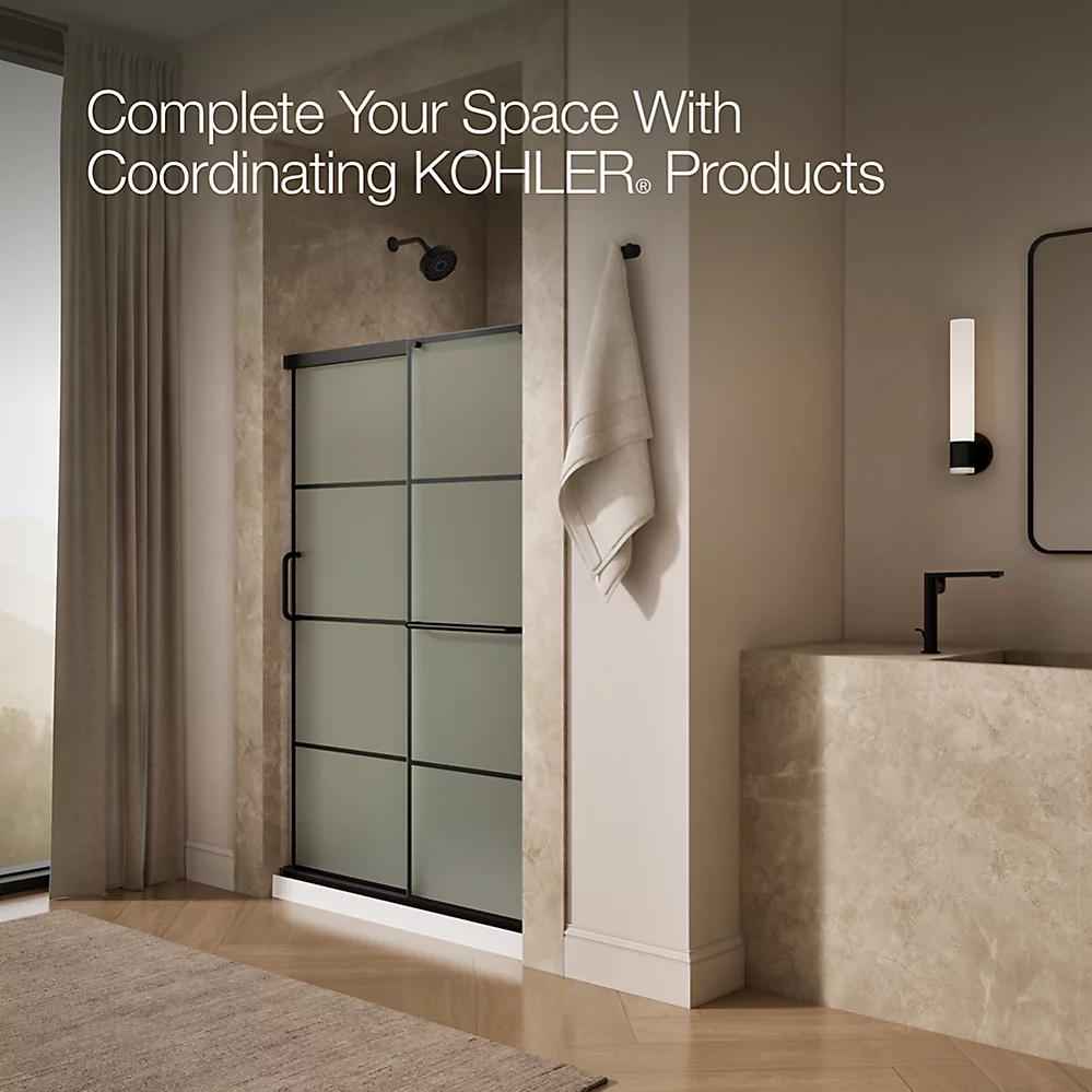 Kohler 707606-6G80-BL Elate 1/4 Shower Door 70 1/2 X 47 5/8