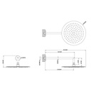 Gessi 39349 Wall Mounted Pivotable Shower Head With Arm Steel Mirror 2