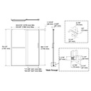 Kohler 707607-6G80-BL Elate 1/4 Shower Door 70 1/2 X 53 5/8