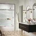 Kohler 702420-L-2MB Levity Plus Frameless Sliding Bath Door Vibrant Brushed Moderne Brass