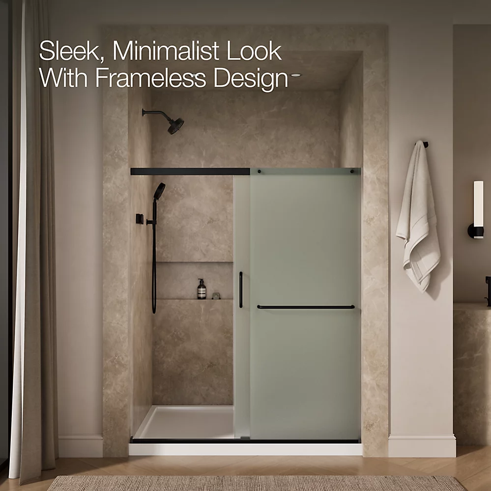 Kohler 707608-6D3-BL Elate 1/4 Shower Door 70 1/2 X 59 5/8