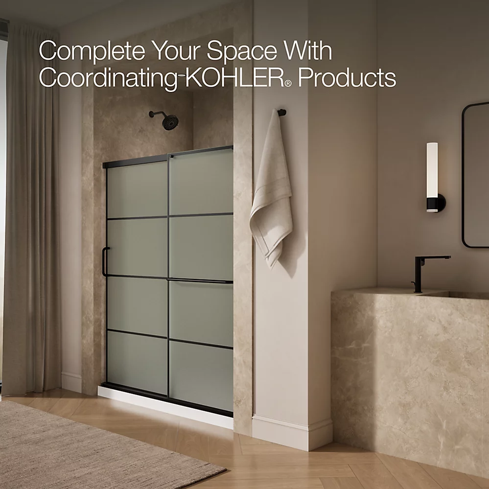 Kohler 707608-6G80-BL Elate 1/4 Shower Door 70 1/2 X 59 5/8