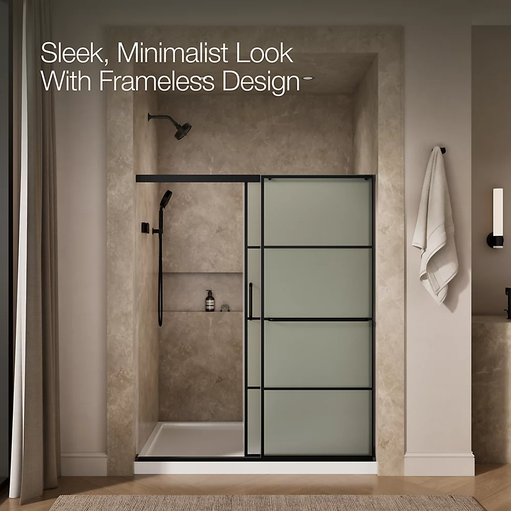 Kohler 707608-6G80-BL Elate 1/4 Shower Door 70 1/2 X 59 5/8
