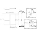 Kohler 707609-6G79-BL Elate 1/4 Bath Door 56 3/4 X 59 5/8