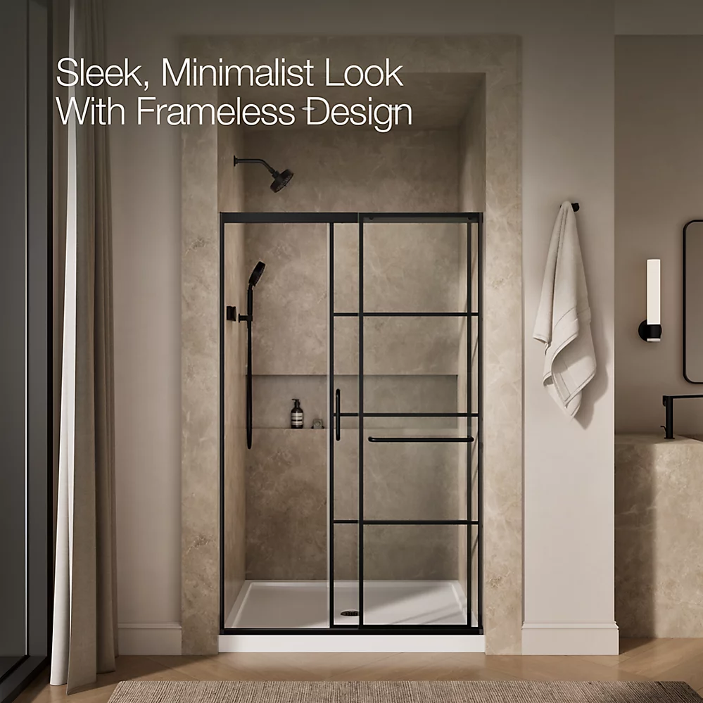 Kohler 707614-8G79-BL Elate 5/16 Shower Door 75 1/2 X 53 5/8