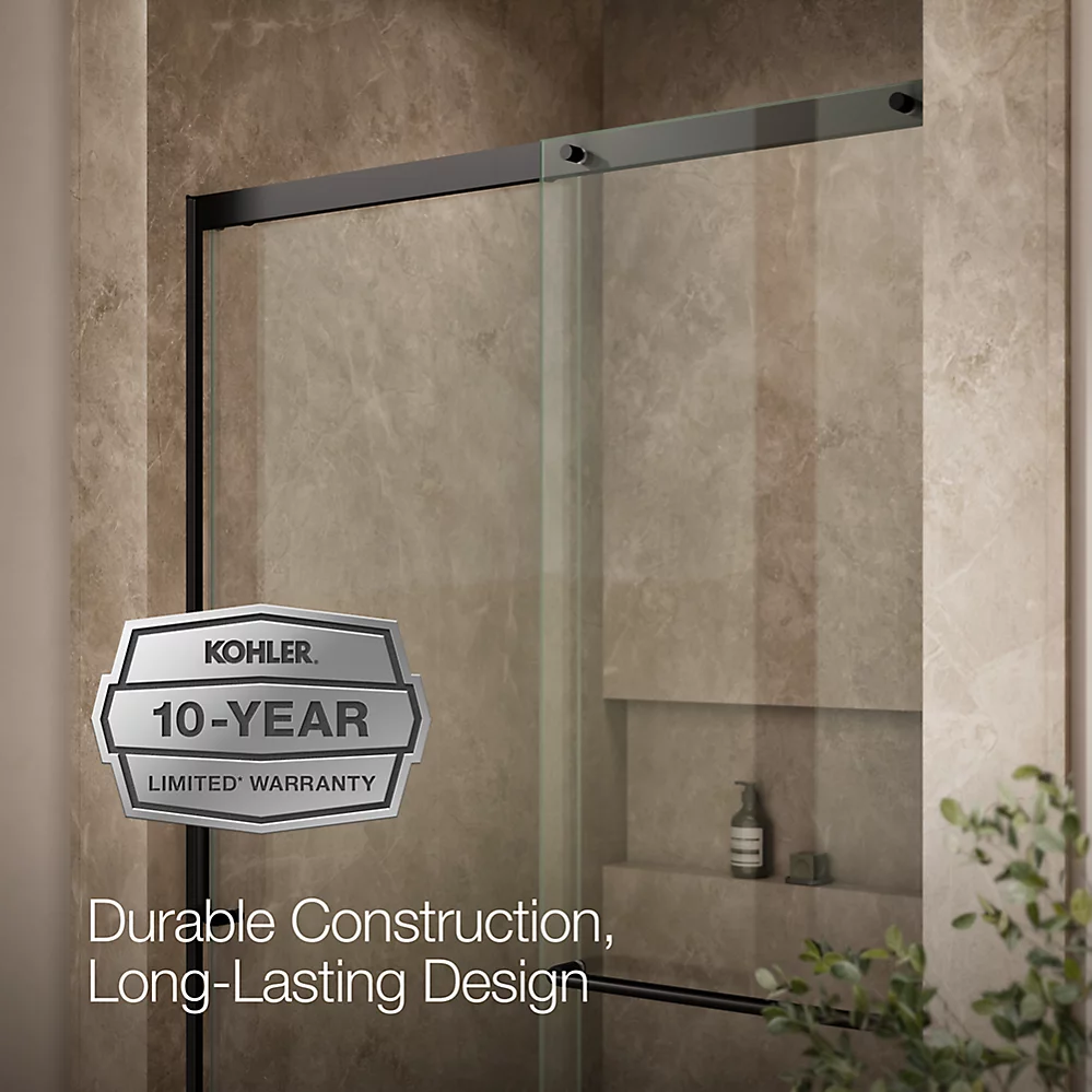 Kohler 707614-8L-BL Elate 5/16 Shower Door 75 1/2 X 53 5/8