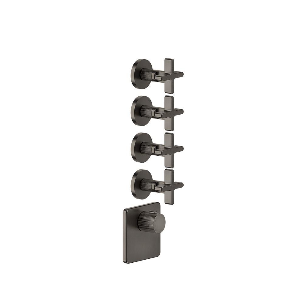 Gessi 58348 Inciso Trim Parts Only External Parts For Thermostatic With 4 Volume Controls 1