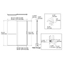 Kohler 707615-8G80-BL Elate 5/16 Shower Door 75 1/2 X 59 5/8