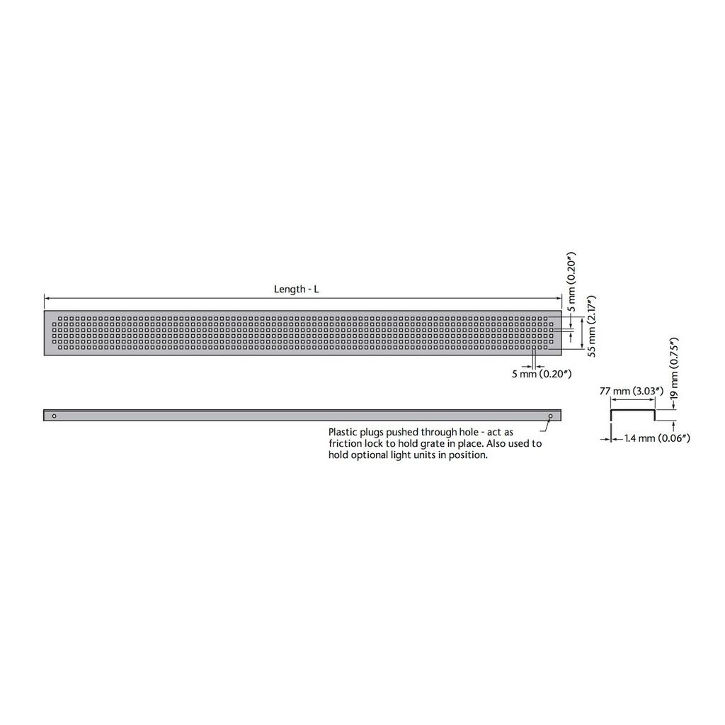 ACO 37363 Quadrato Stainless Steel Grate 47.25 2