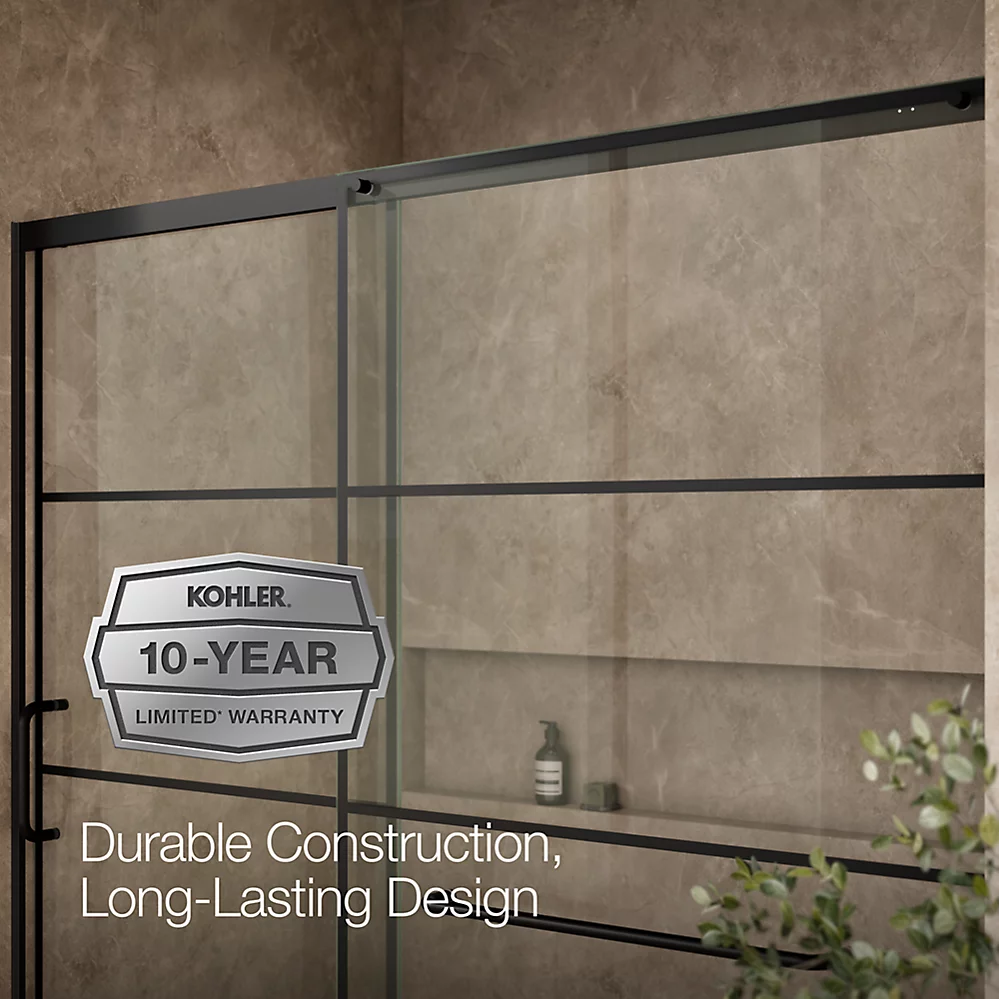 Kohler 707617-8G79-BL Elate 5/16 Shower Door 75 1/2 X 71 5/8
