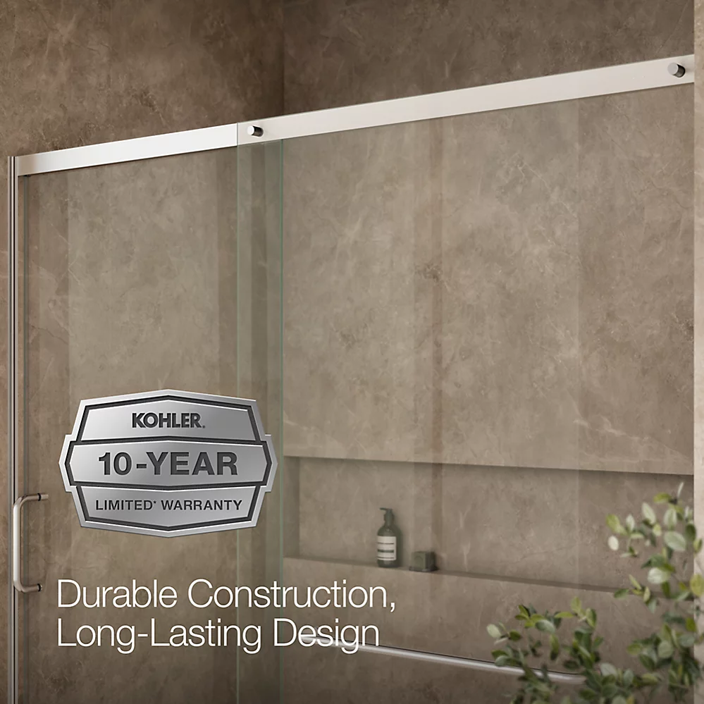 Kohler 707617-8L-SH Elate 5/16 Shower Door 75 1/2 X 71 5/8