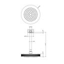 Gessi 58186 Inciso Ceiling Mounted Adjustable Showerhead Chrome 2