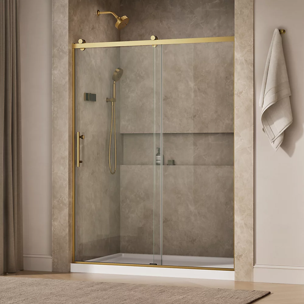 Kohler 709079-10L-2MB Rely 3/8 Shower Door 77X60 Hdl,Sn