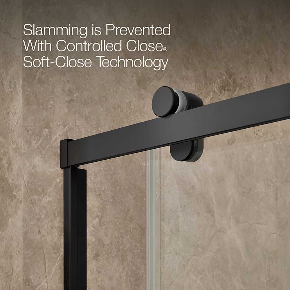 Kohler 709079-10L-BL Rely 3/8 Shower Door 77X60 Hdl,Sn