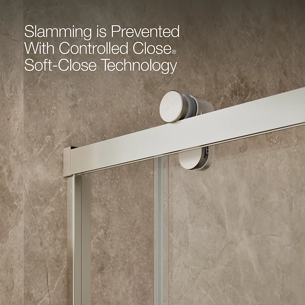 Kohler 709079-10L-BNK Rely 3/8 Shower Door 77X60 Hdl,Sn