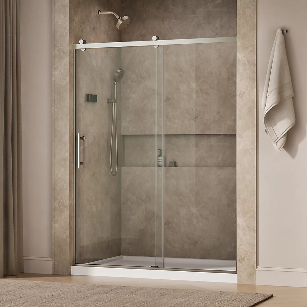 Kohler 709079-10L-BNK Rely 3/8 Shower Door 77X60 Hdl,Sn