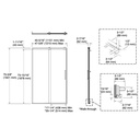 Kohler 709080-10L-BNK Rely 3/8 Shower Door 77X48 Hdl,Sn