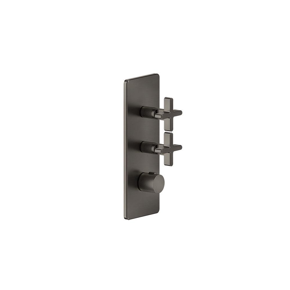 Gessi 58224 Inciso Thermostatic Trim With 2 Volume Controls Chrome 1