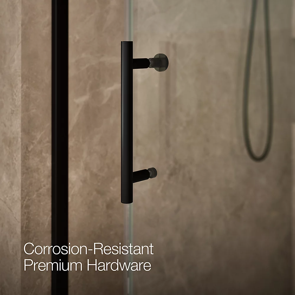 Kohler 709081-10L-BL Rely 3/8 Shower Door 77X60 Hdl/Tb,Sn
